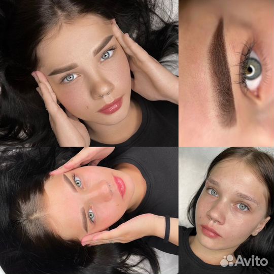 Татуаж перманент брови губы веки удаление татуажа