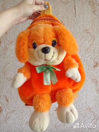 Детский мягкий рюкзак лисенок