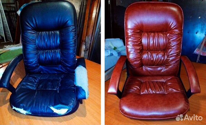 Перетяжка и ремонт мягкой мебели