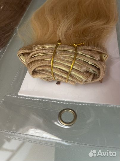 Волосы натуральные на трессе 60 см-85