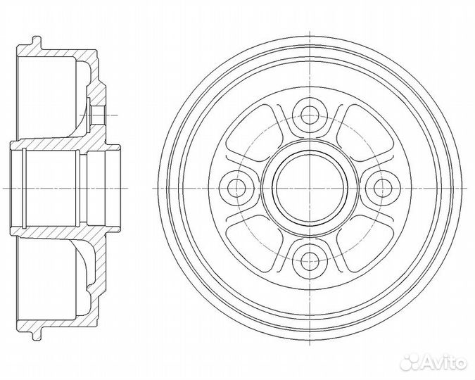 Барабан тормозной G-brake GD-06799 GD-06799 G