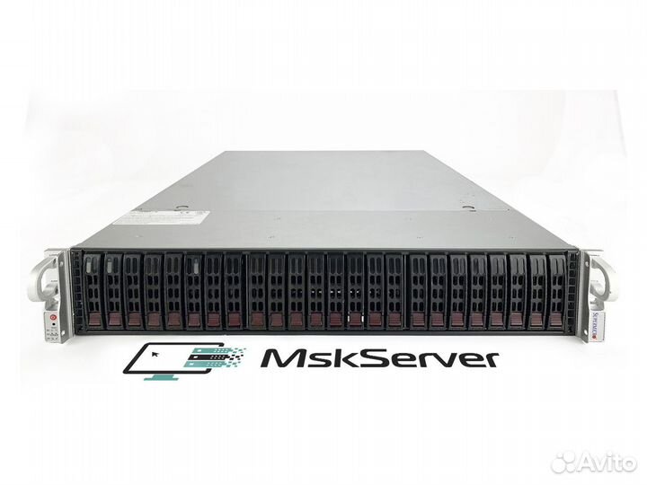 Сервер Supermicro 2028R-E1CR24N 2x E5-2680v4 256Gb
