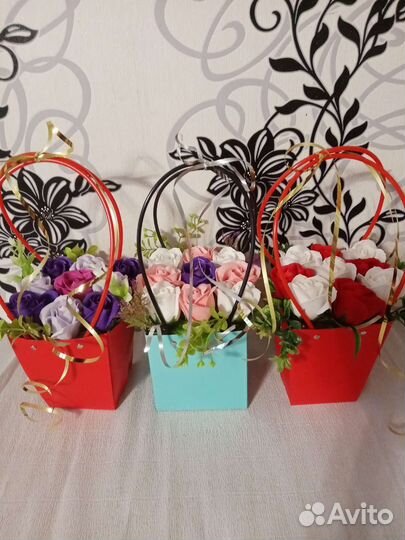 Пенно мыльные букеты