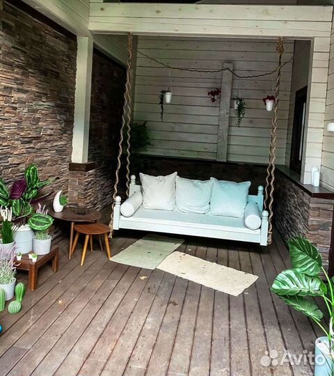 Подушки на садовые качели и мебель из ротанга