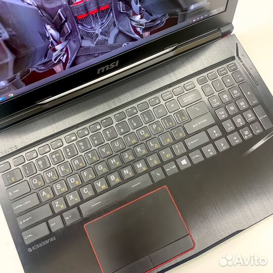 Игровой ноутбук MSI i7/GTX1070(8гб) /16RAM