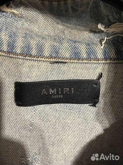 Джинсовая куртка Amiri Painted Blue Denim оригинал