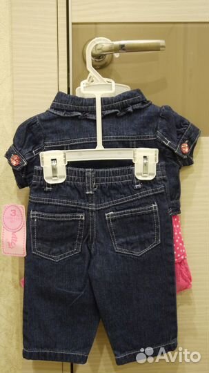 Джинсовый новый,костюм тройка