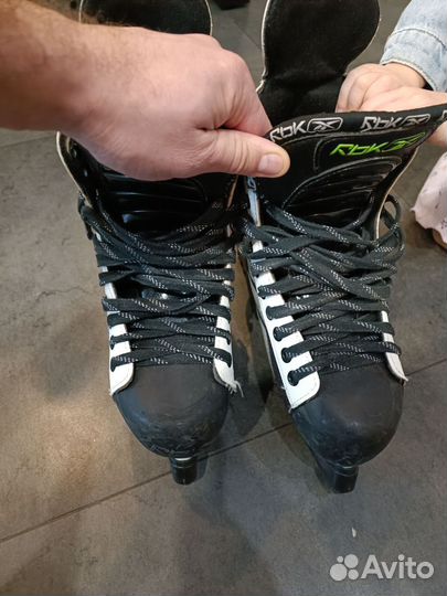 Коньки хоккейные reebok 43