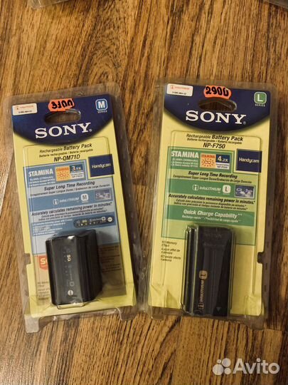 Аккумуляторы sony