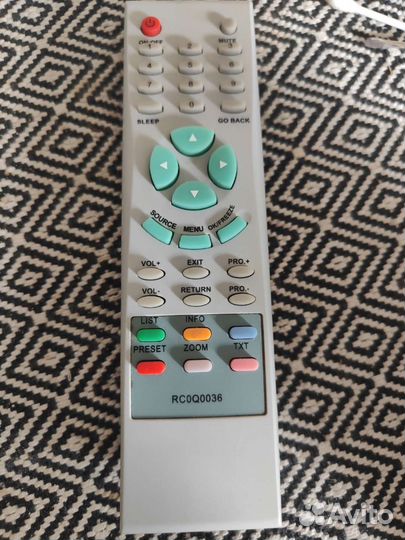 Пульт ду RC0Q0036 Thomson