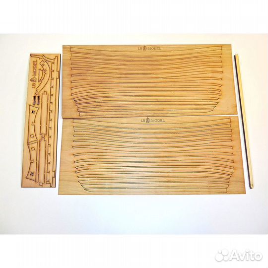 Сборная модель из дерева Ял 6 1/24