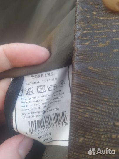 Плащ винтаж натуральная кожа рептилия Torrini 54 р