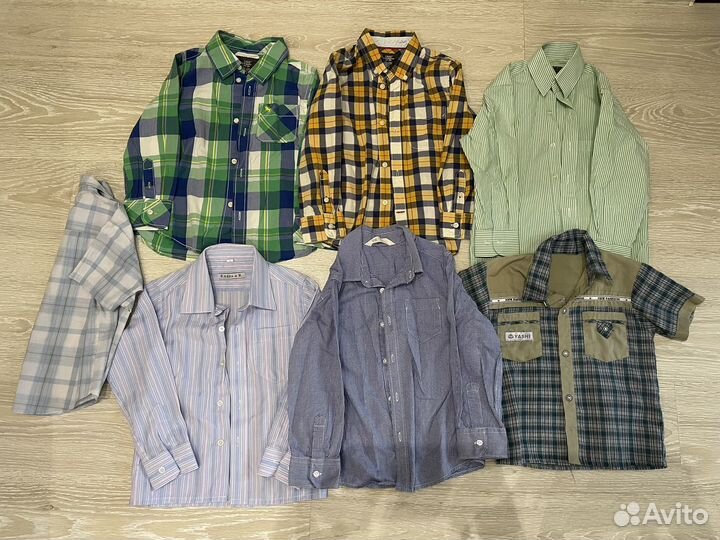 Рубашки для мальчика (hm, другие) 110р