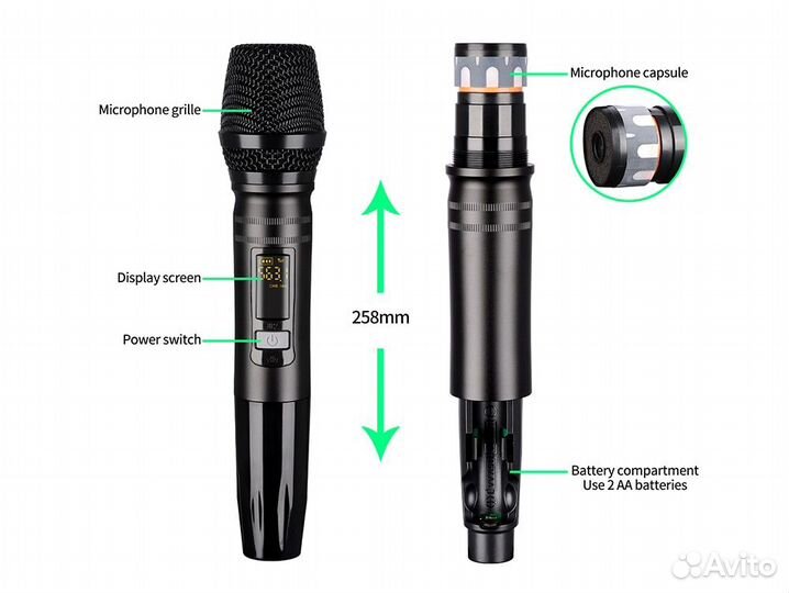 Беспроводной 4-канальный микшер dgnog R4-PRO 2 мик