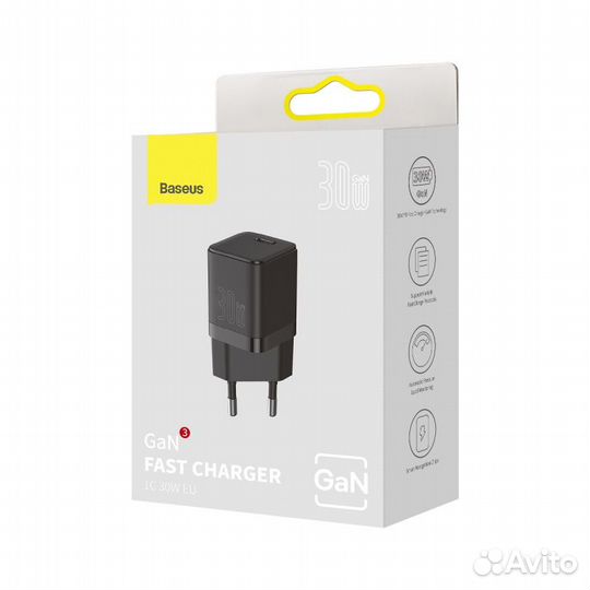Зарядное устройство Baseus 30W type-c (ccgan30CU)