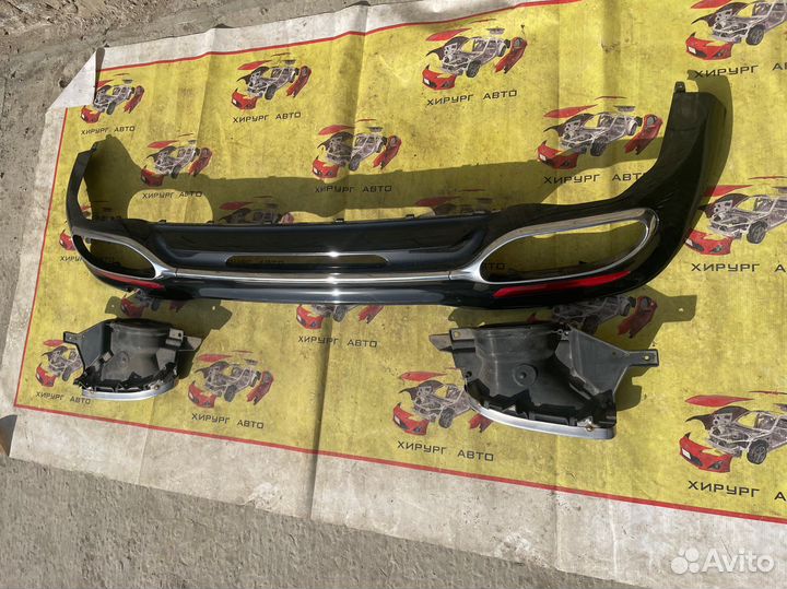 Юбка бампера Mercedes S-class W222 AMG рест