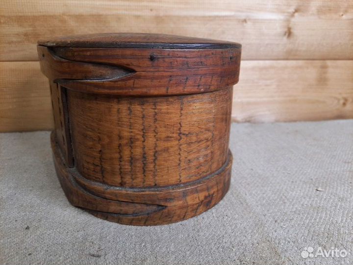 Мезенский лубяной короб Расписной 19 век