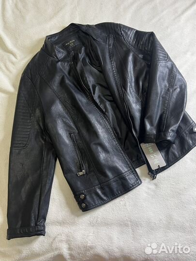 Новая женская кожаная куртка 50-52