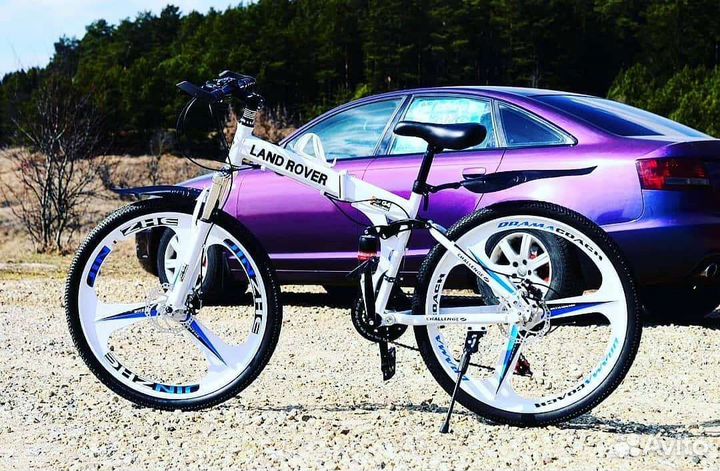 Велосипед складной на литых дисках