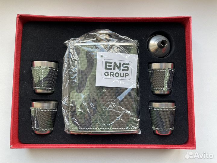 Подарочный набор фляга со стопками новый