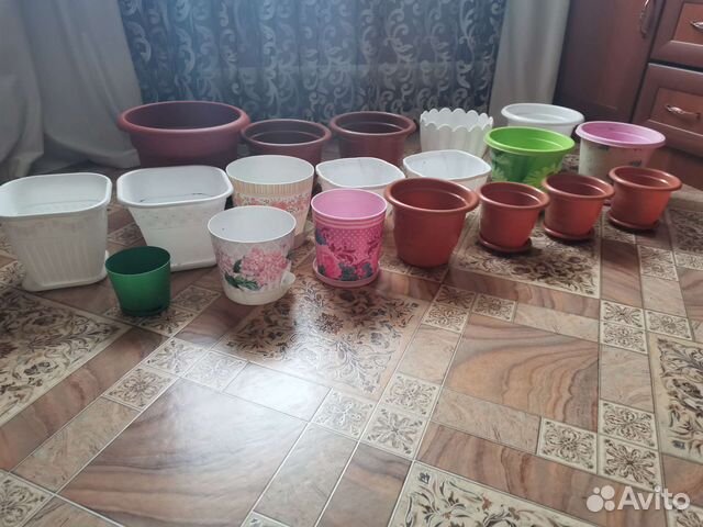 Горшки для цветов бу купить в Тольятти | Товары для дома и дачи | Авито