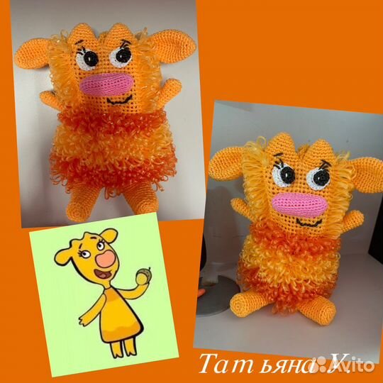 Игрушка-мочалка Корова