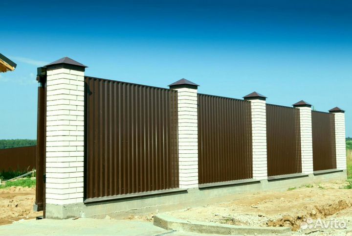 Забор из профнастила с гарантией