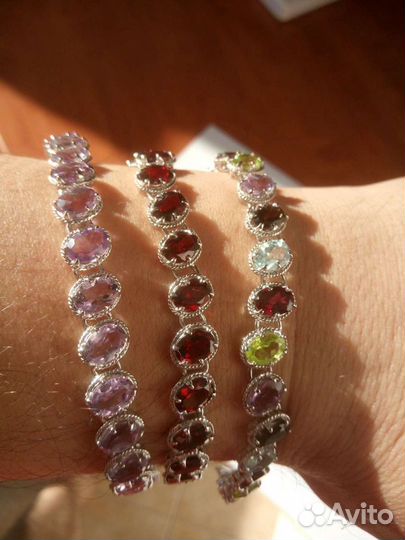 Аметист, гранат, Рубин драгоценные камни