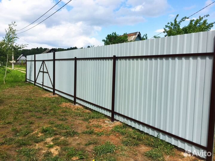 Забор из профнастила 