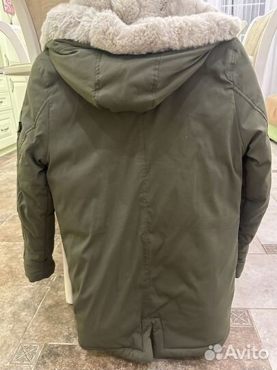 Парка зимняя на мальчика 140