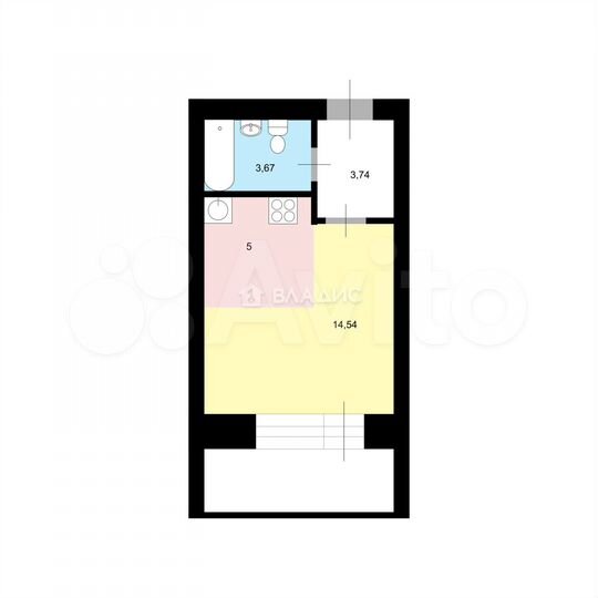 Квартира-студия, 30 м², 9/9 эт.