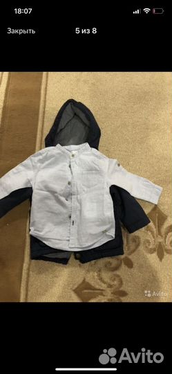 Рубашка zara на мальчика