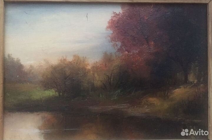 Картина пейзаж Antoni Romaszewski 1986 г Польша