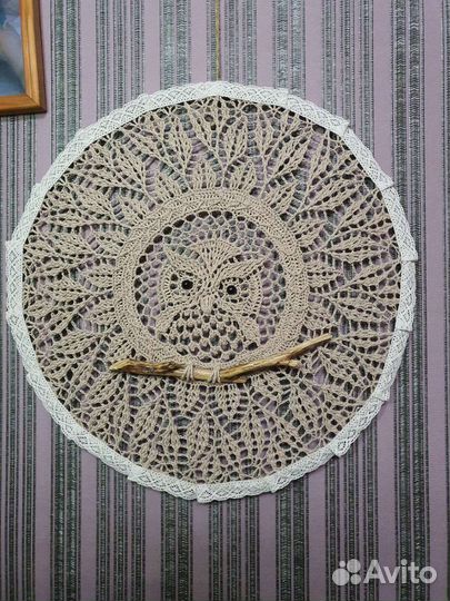 Настенное панно. Сова на ветке