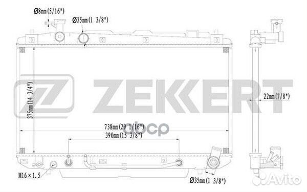 Радиатор охл. дв. Toyota Rav 4 (A20) 00- mk-115