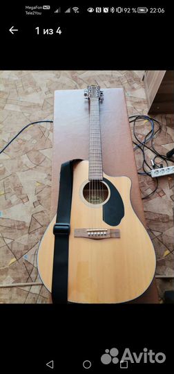 Электроакустическая гитара fender