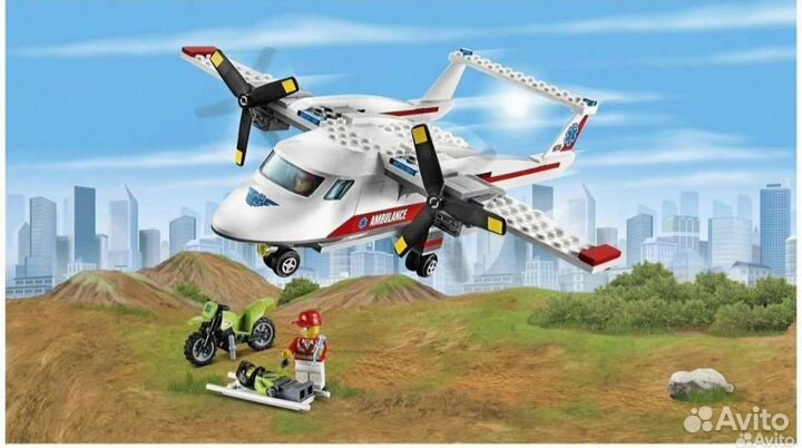 Lego city 60116 Самолёт скорой помощи
