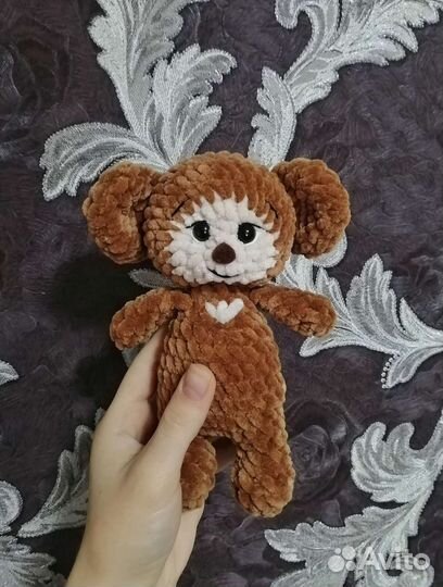 Вязаный Чебурашка