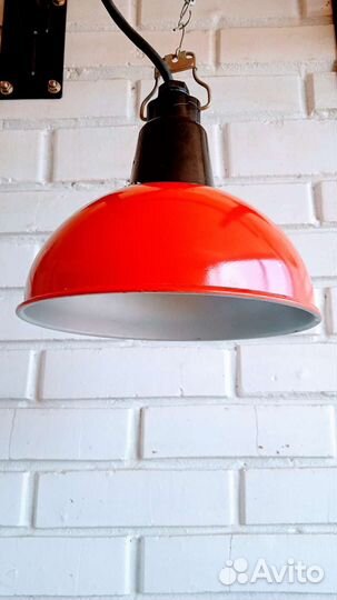 Светильники эмалированные красные редкие СССР
