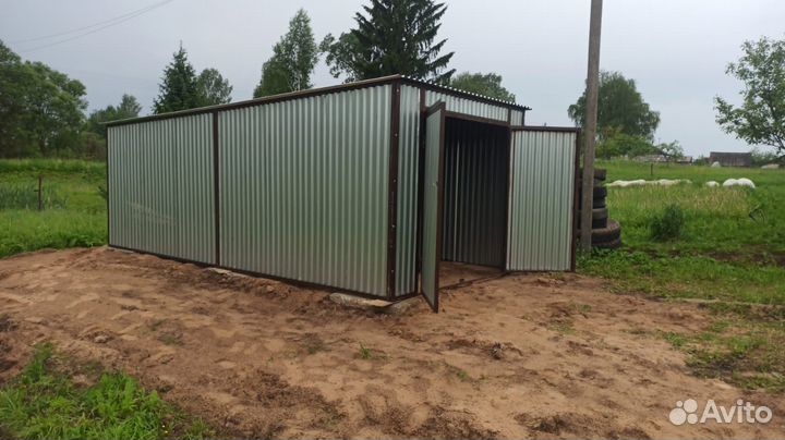 Гараж / Ракушка односкатный