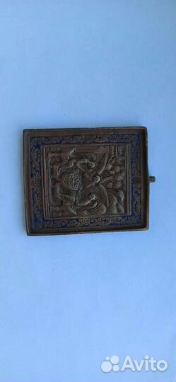 Меднолитая икона Святая Троица