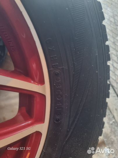 Литые диски с зимней резиной r16