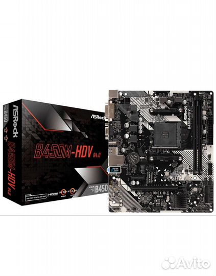 Материнская плата ASRock B450M-HDV R4.0