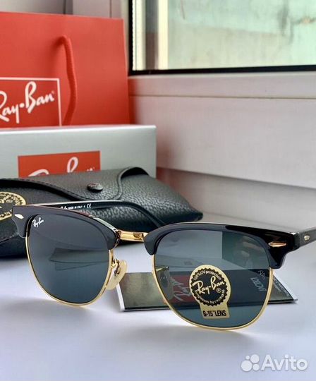 Солнцезащитные очки ray ban clubmaster