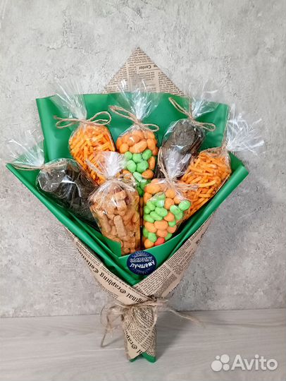 Съедобные мужские букеты