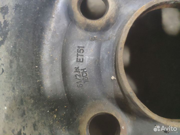 Штампованные диски r16 на Hyundai Kia