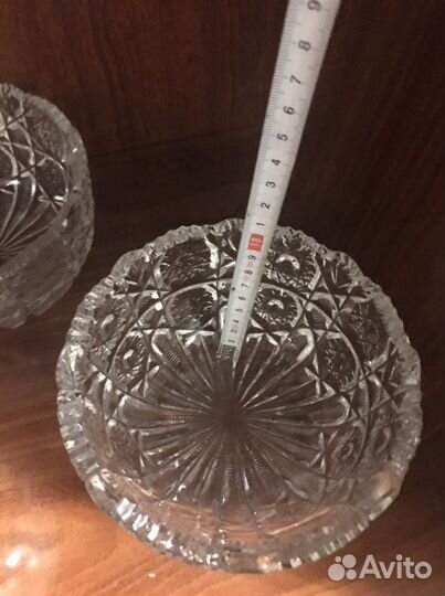 Конфетница СССР хрустал