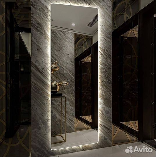 Зеркало с подсветкой прямоугольное