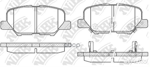Колодки тормозные дисковые зад PN25003 NiBK