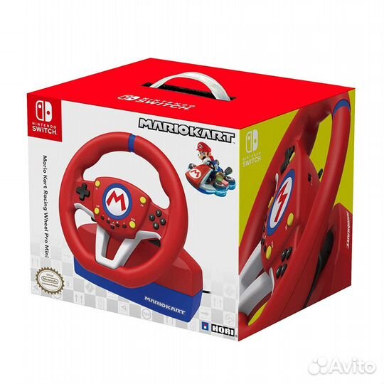 Руль с педалями hori Mario Kart Racing Wheel Pro M